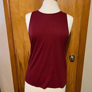 Women’s Small Mossimo Maroon Cut-out Tank Top